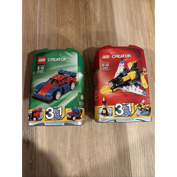 LEGO Creator Set Of 2 Mini Speeder & Skyflyer 31000 & 31001 3 In 1 Brand New - Picture 1 of 6
